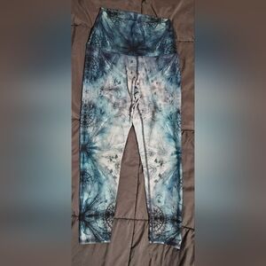Evolution and Creation Leggings - Teal Mandala